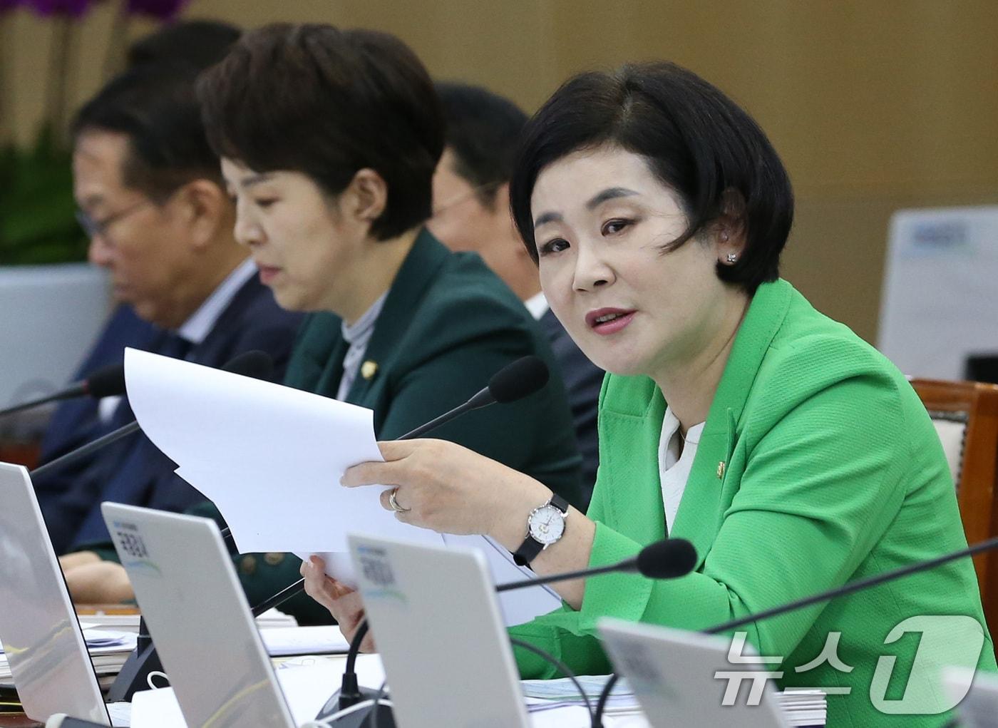 본문 이미지 - 김희정 국민의힘 의원 질의 모습. 2024.10.11/뉴스1 ⓒ News1 김기태 기자