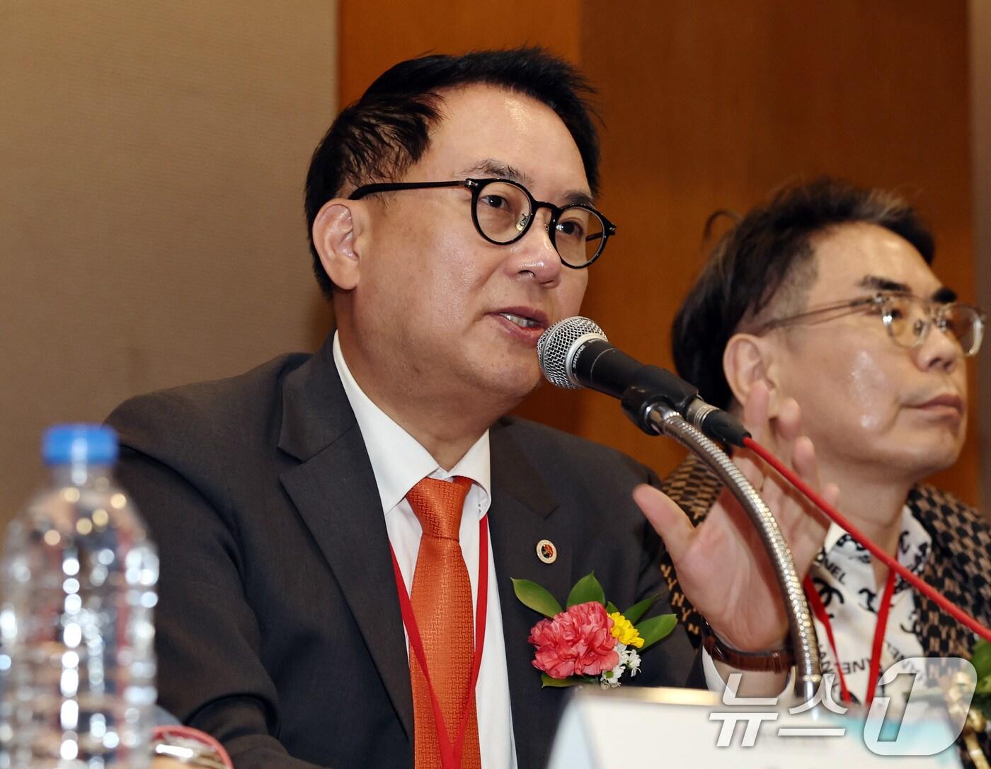 본문 이미지 - 박근태 비대면진료 및 전자처방전 대응 태스크포스 위원장. 2024.10.13/뉴스1 ⓒ News1 구윤성 기자