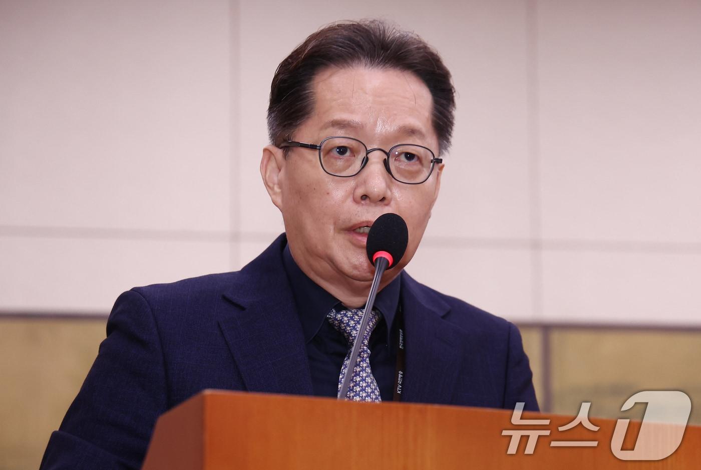 이은우 전 한국정책방송원&#40;KTV&#41; 원장. 2024.10.15/뉴스1 ⓒ News1 김민지 기자