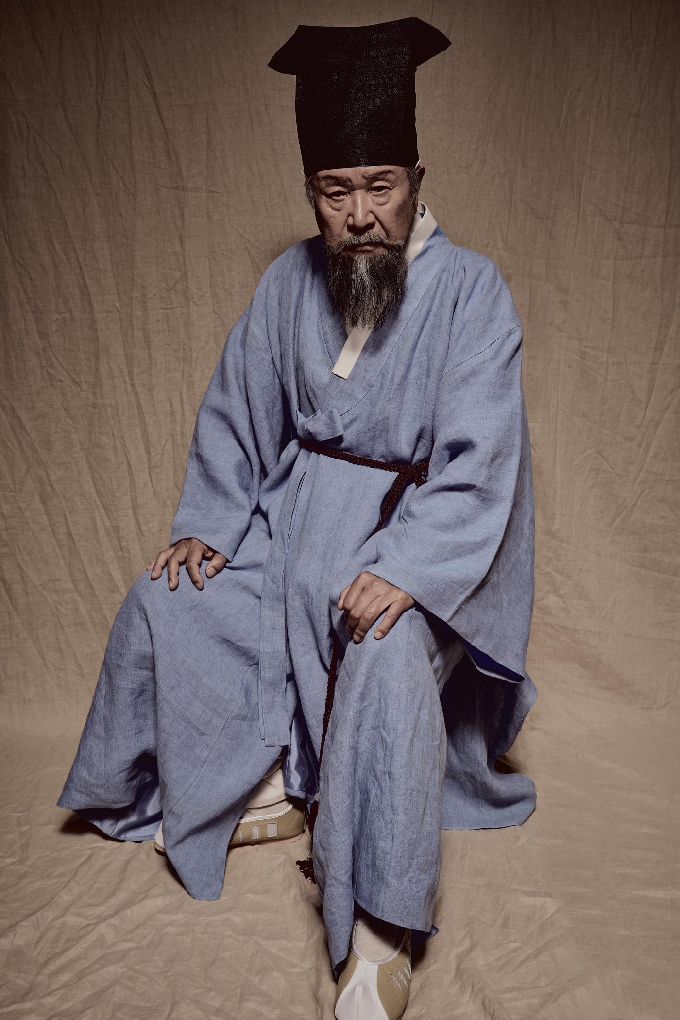 본문 이미지 - 원로 배우 이호재. 연극 '퉁소소리'에서 나이 든 '최척' 역을 연기한다.(세종문화회관 제공)