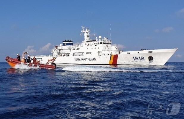 본문 이미지 - 동해안 최북단 연안·해상 치안을 담당하는 속초해경에 새로 투입될 1500톤급 대형함정.(속초해경 제공) 2024.10.15/뉴스1