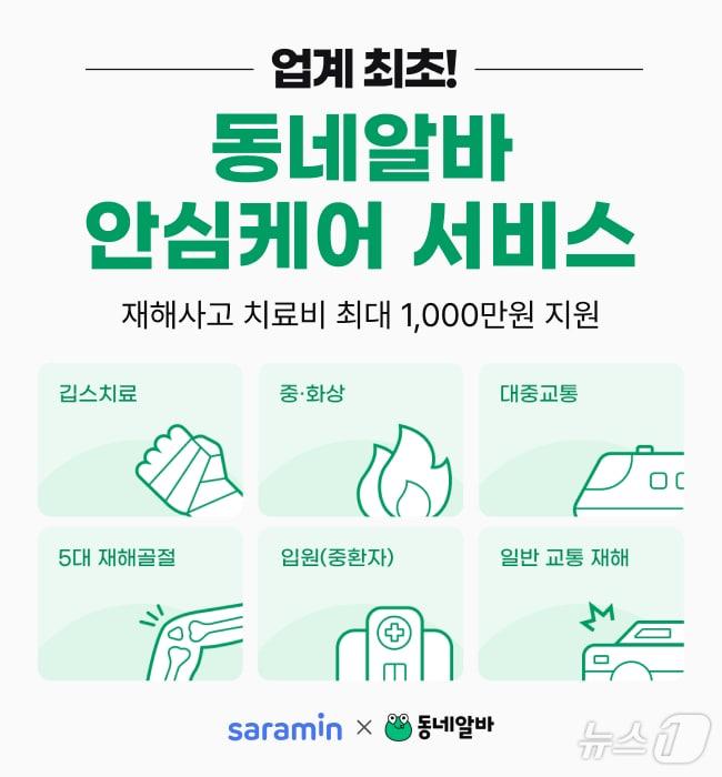 본문 이미지 - 동네알바 안심케어 서비스 (사람인 제공)