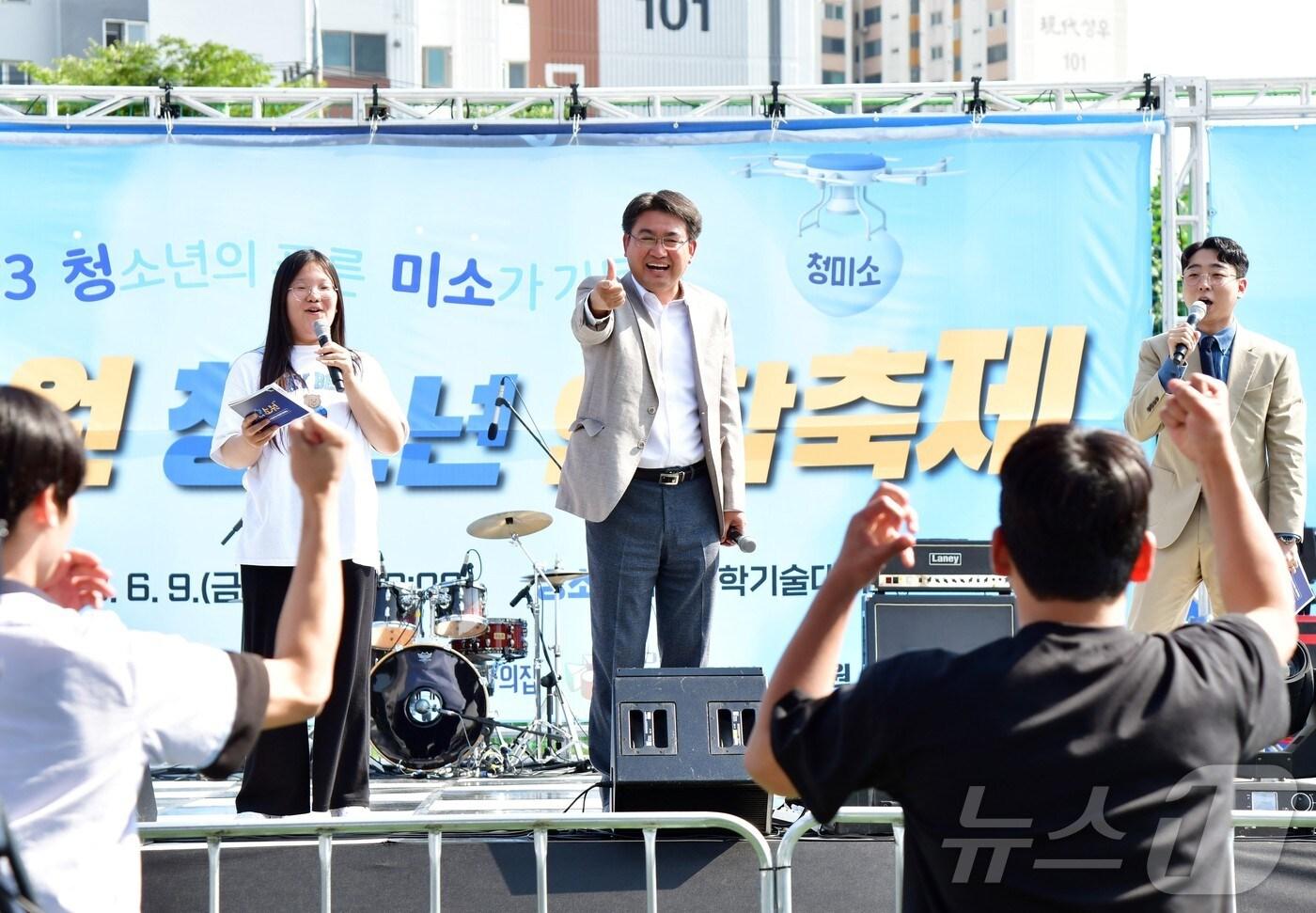  지난해 청미소 행사에 참석한 오승록 노원구청장(노원구 제공)