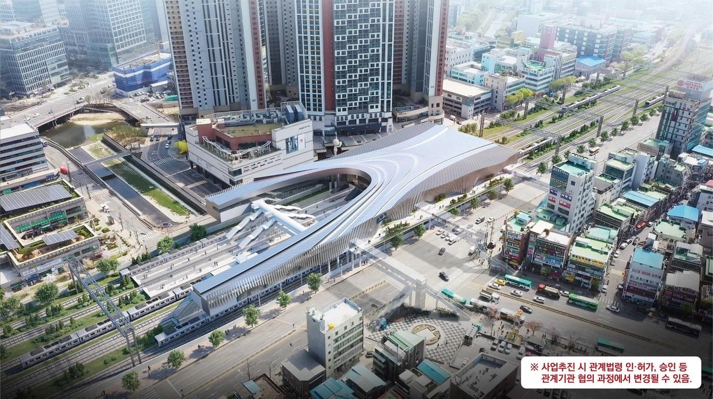 금정역 남·북부 역사 통합 개발 디자인안. (군포시 제공) 2024.10.16/뉴스1