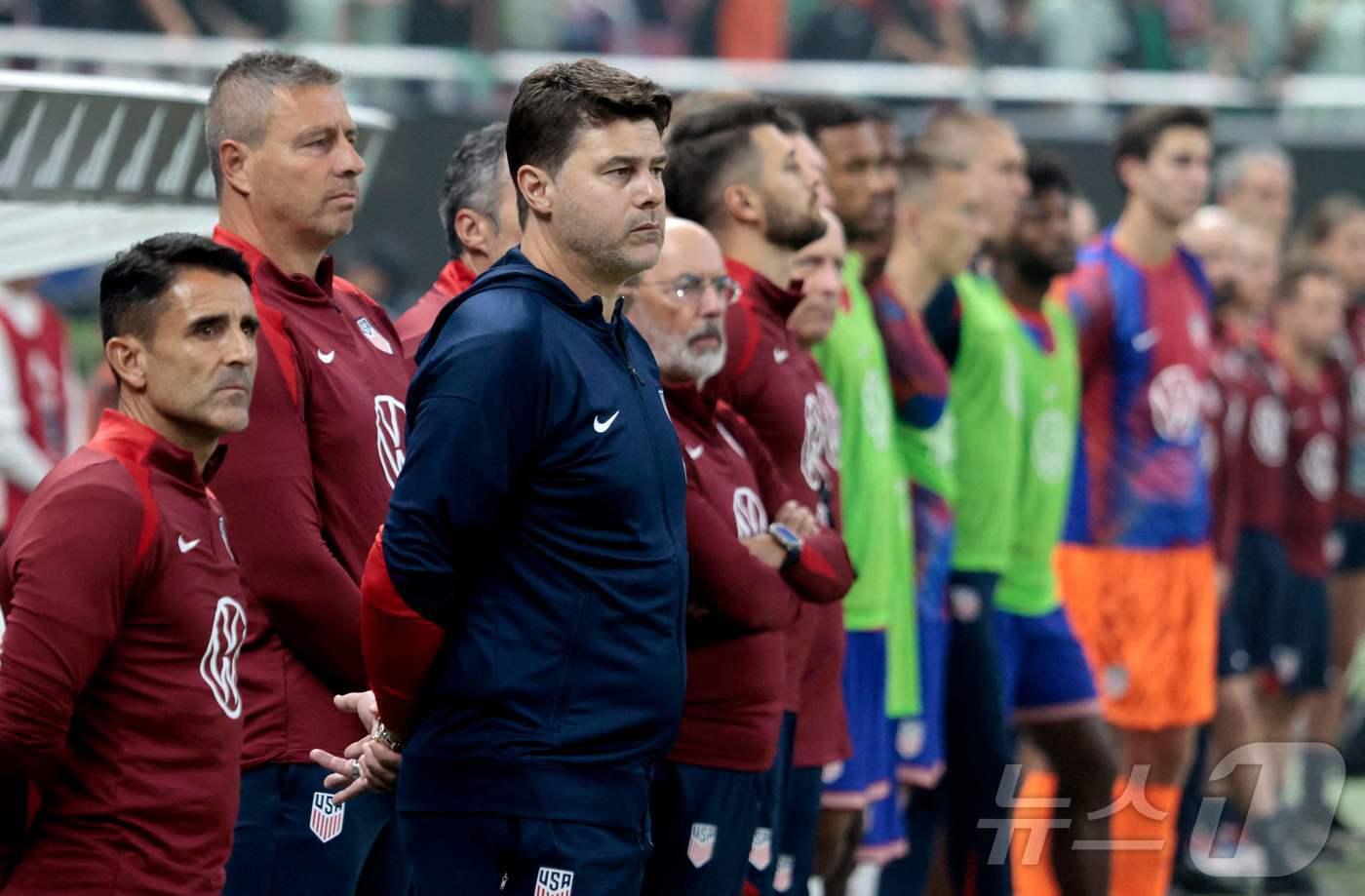 마우리시오 포체티노 미국 감독(왼쪽에서 세 번째). ⓒ AFP=뉴스1
