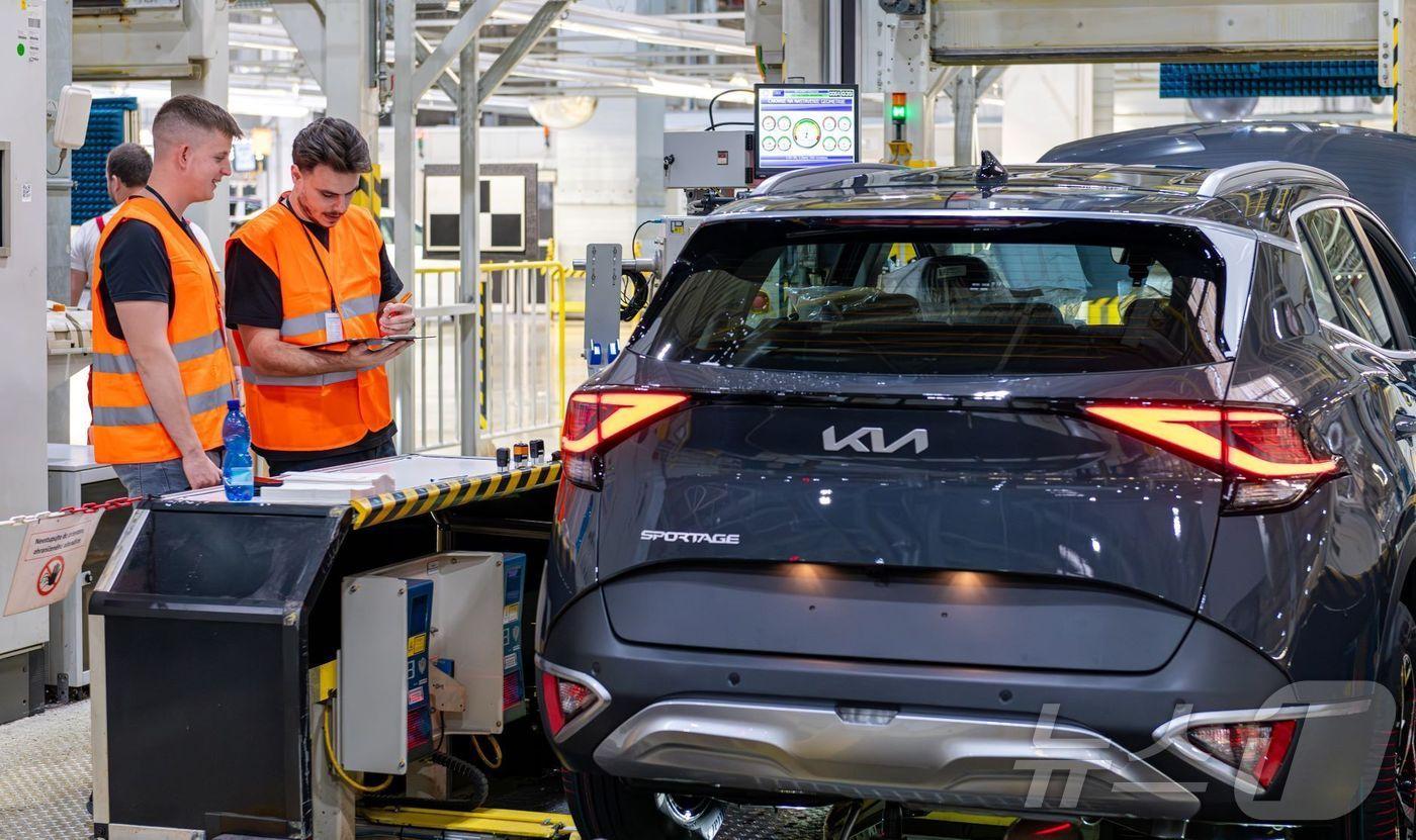 기아 슬로바키아 질리나 공장에서 생산 중인 스포티지.(기아 제공) 