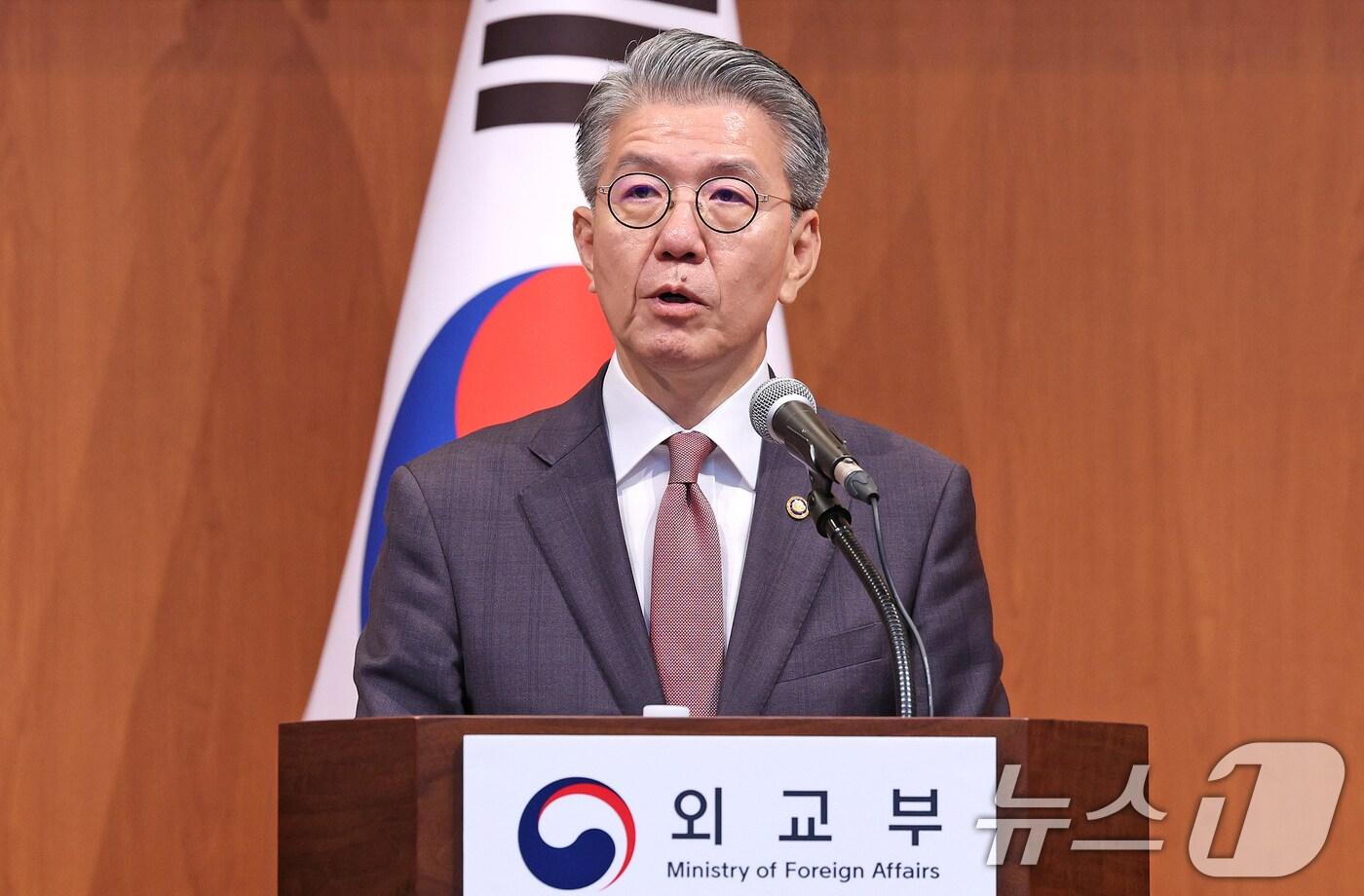 본문 이미지 - 김홍균 외교부 제1차관. 2024.10.16/뉴스1 ⓒ News1 장수영 기자