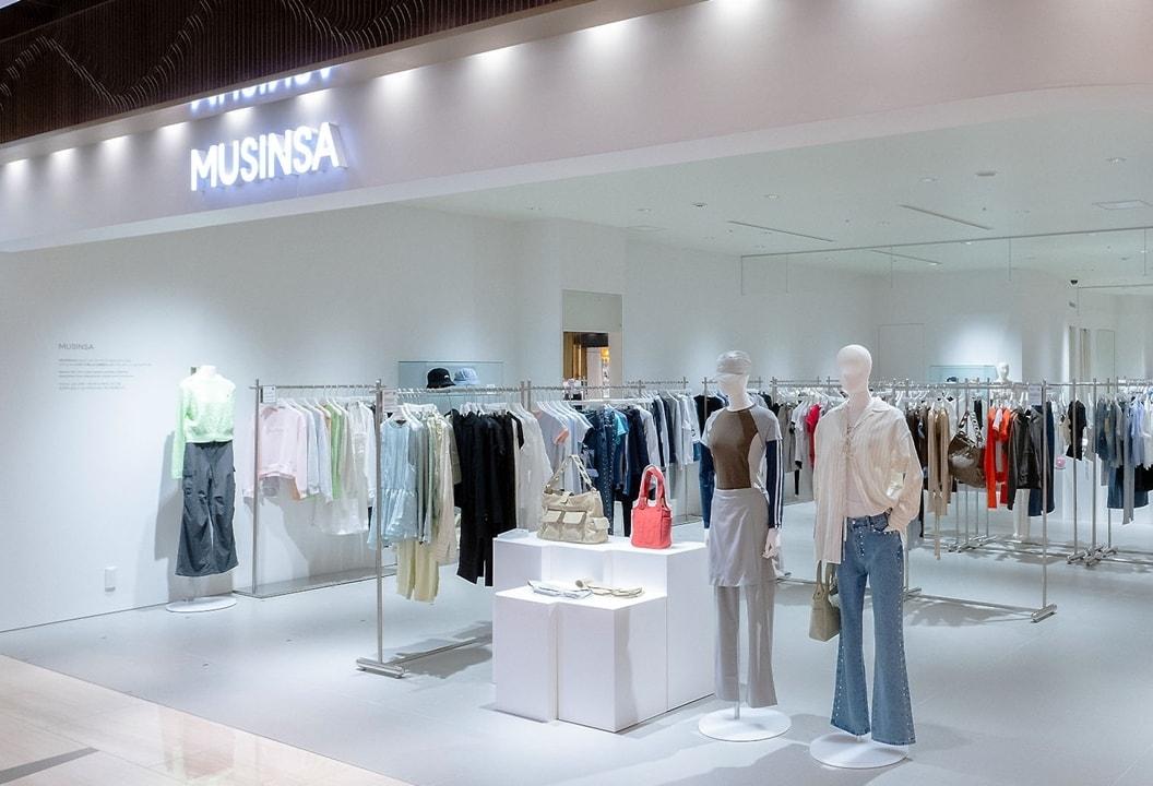 본문 이미지 - 일본 도쿄 롯데면세점 긴자에 위치한 무신사관 전경&#40;무신사 제공&#41;.