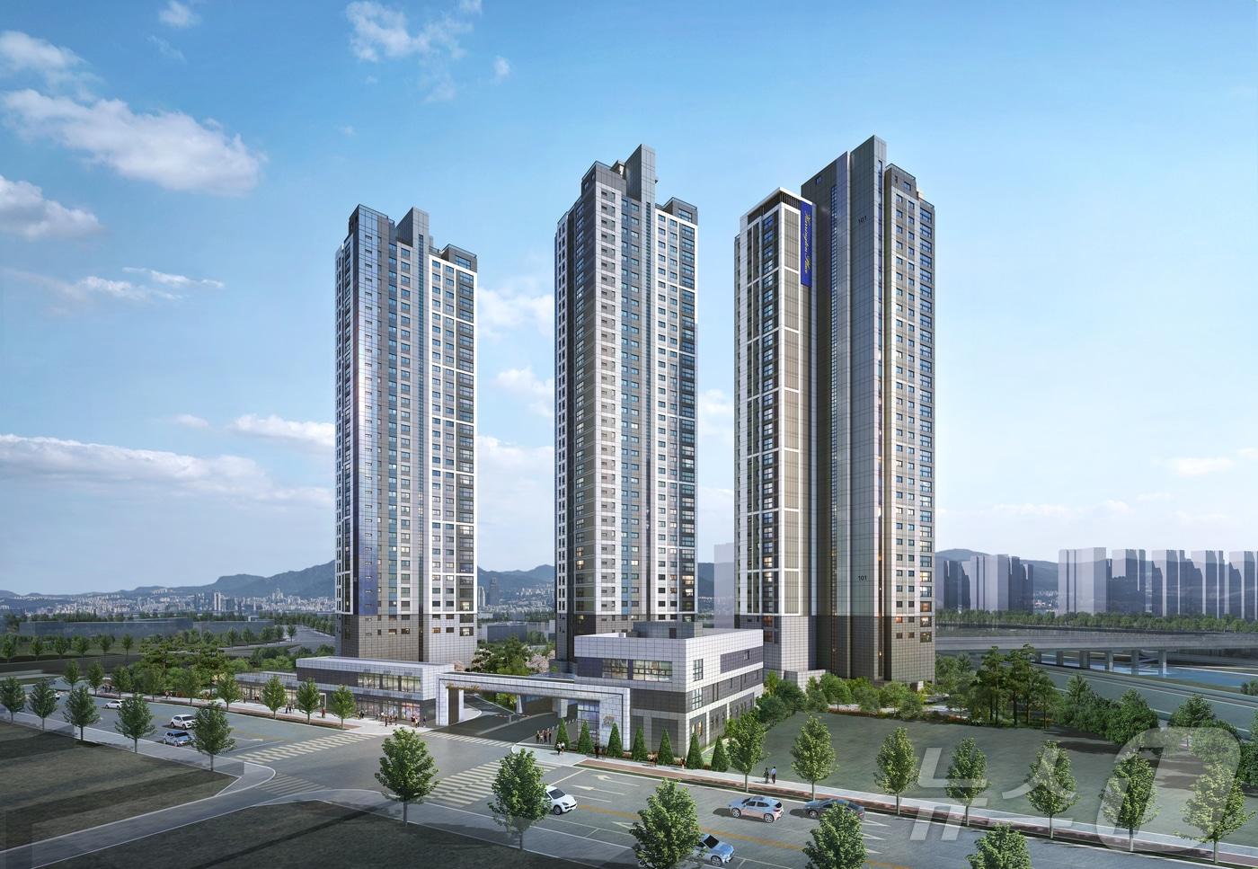 ‘둔산 해링턴 플레이스 리버파크’ 투시도(효성중공업 제공) / 뉴스1 