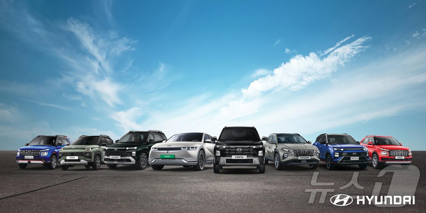 본문 이미지 - 현대자동차의 인도 판매 SUV 라인업.(현대차 제공) 