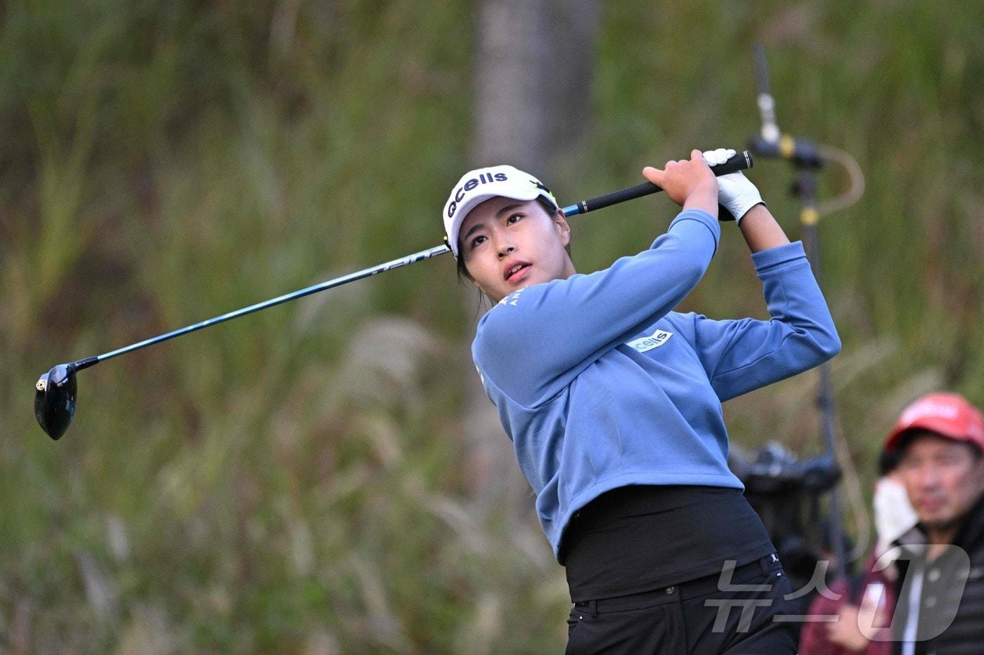 본문 이미지 - 성유진이 BMW 레이디스 챔피언십 3라운드를 2위로 마쳤다.ⓒ AFP=뉴스1