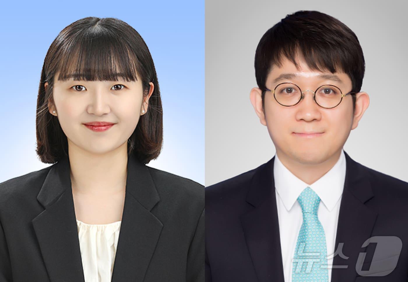 박지향 인하대 신소재공학과 학생(왼쪽)과 이문상 인하대 신소재공학과 교수.(인하대 제공)2024.10.2/뉴스1