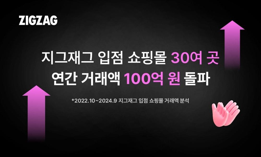 본문 이미지 - 지그재그는 연간 거래액 100억 원 이상 초대형 쇼핑몰을 30여 곳을 만들어냈다고 21일 밝혔다.(지그재그제공)