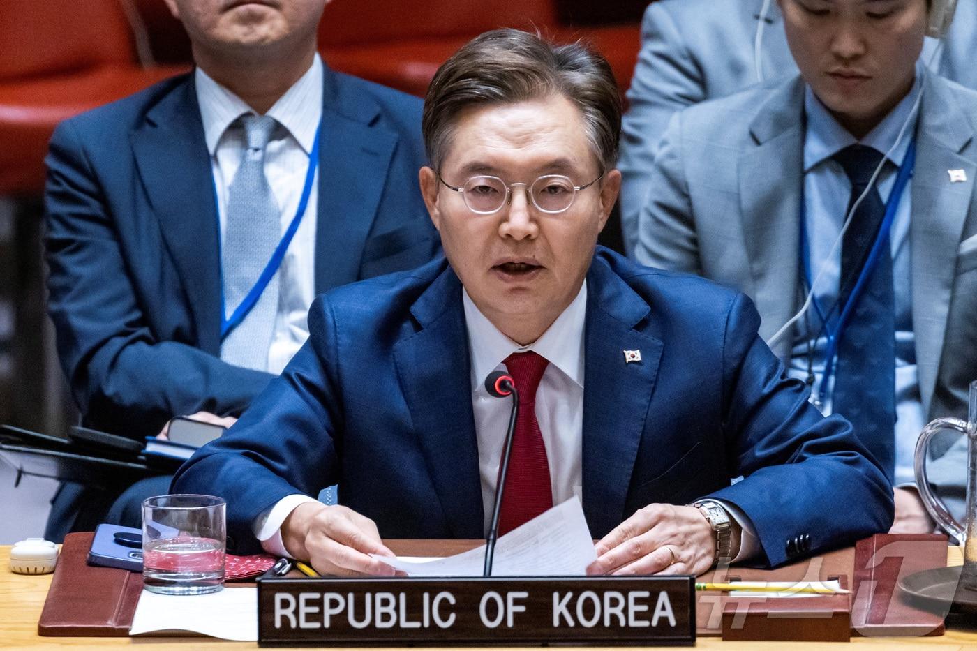 황준국 주유엔 대한민국 대사 ⓒ 로이터=뉴스1 ⓒ News1 류정민 특파원