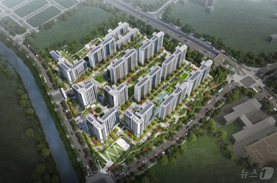 본문 이미지 - 경기 화성태안3 B3BL 아파트 조감도.(태왕 제공)