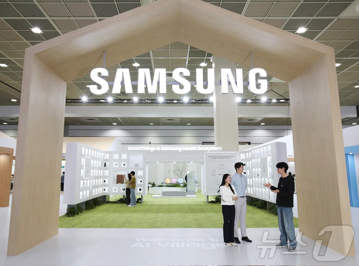 본문 이미지 - KES 2024(한국전자전)이 열리는 서울 코엑스에 위치한 삼성전자관 전경(삼성전자 제공).