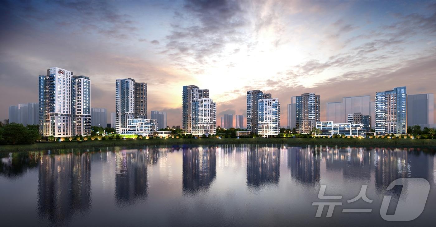 힐스테이트 레이크 송도 5차 투시도.(현대건설 제공)