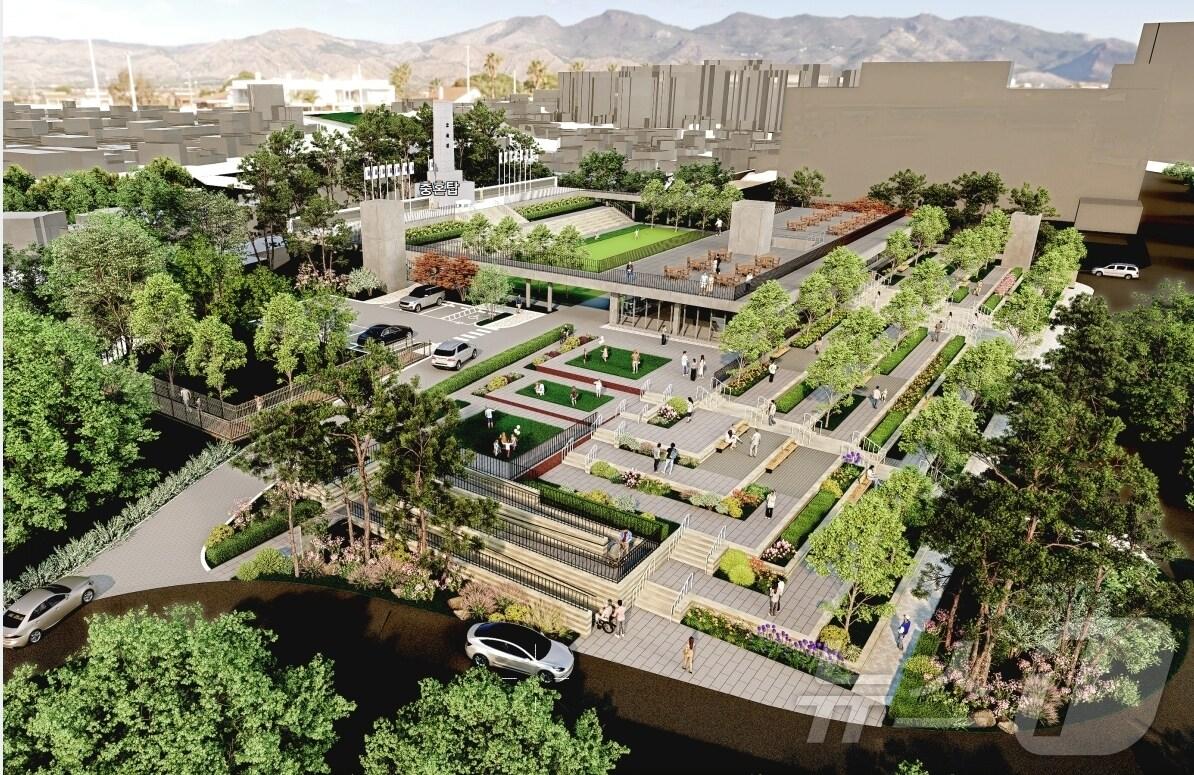 본문 이미지 -  청주 충혼탑 조감도(청주시 제공).2024.10.11/뉴스1