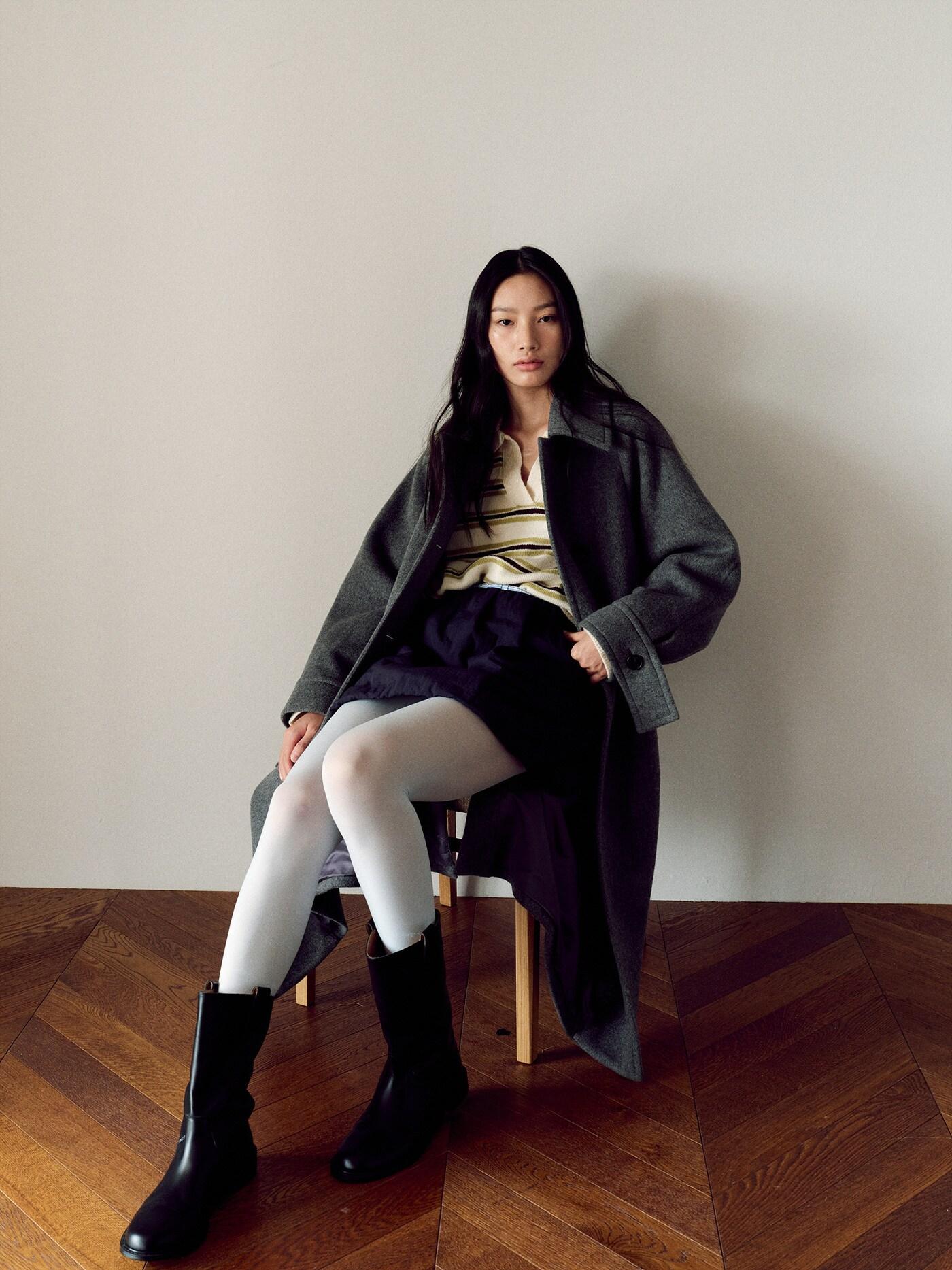 본문 이미지 - 구호플러스는 '겹치고 더하는' 묘미를 보여주는 2024년 겨울 컬렉션을 출시했다.(구호플러스제공)