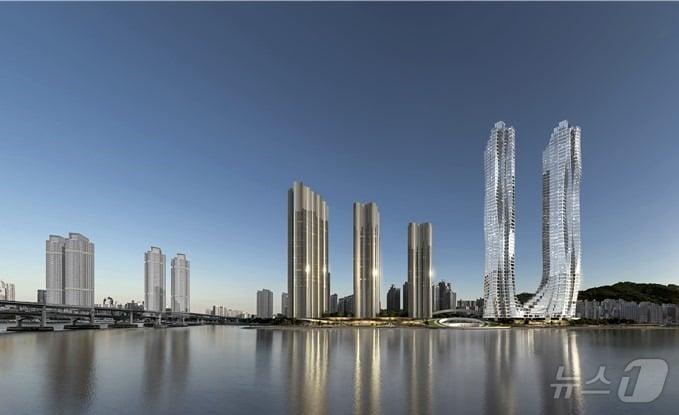 본문 이미지 - 부산 수영구 남천2구역 재건축 사업 조감도(부산시청 제공)