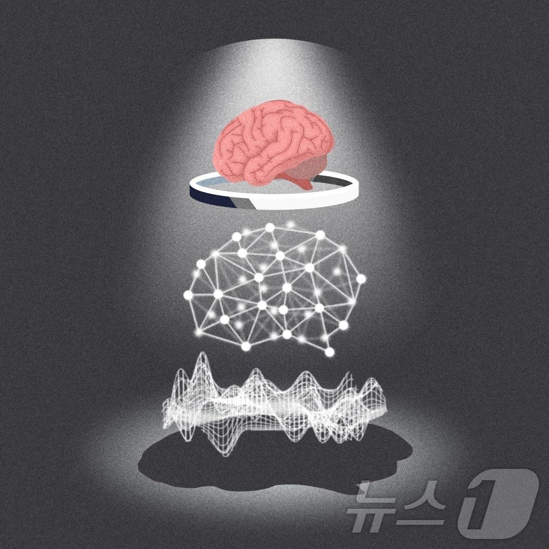 본문 이미지 - 인공신경망을 통해 뇌의 작동 원리를 이해하는 연구를 묘사하는 일러스트레이션. (KAIST 제공)/뉴스1