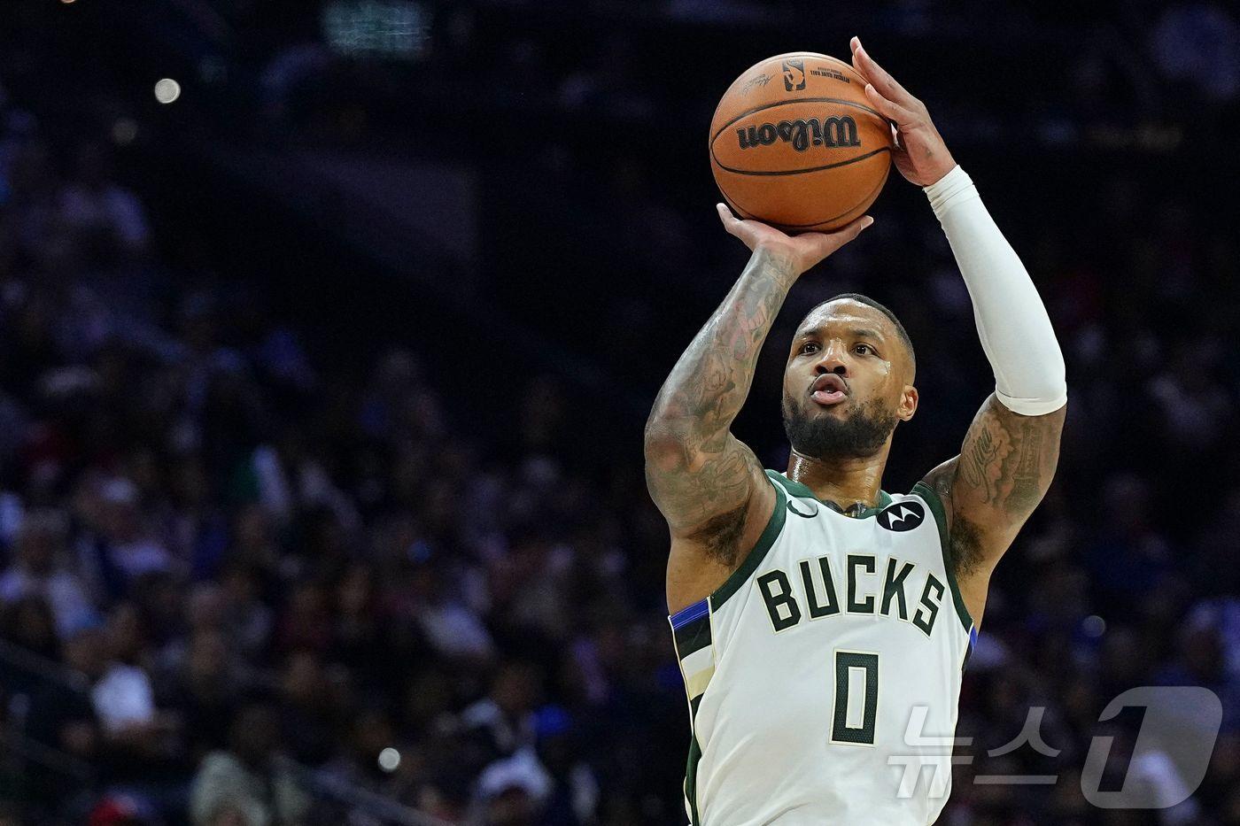 본문 이미지 - 밀워키 벅스의 데미안 릴라드. ⓒ AFP=뉴스1