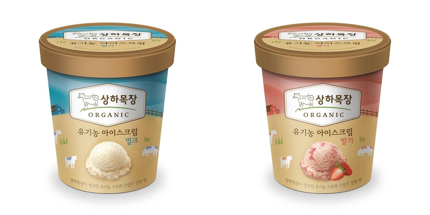  상하목장 유기농 아이스크림.(매일유업 제공).