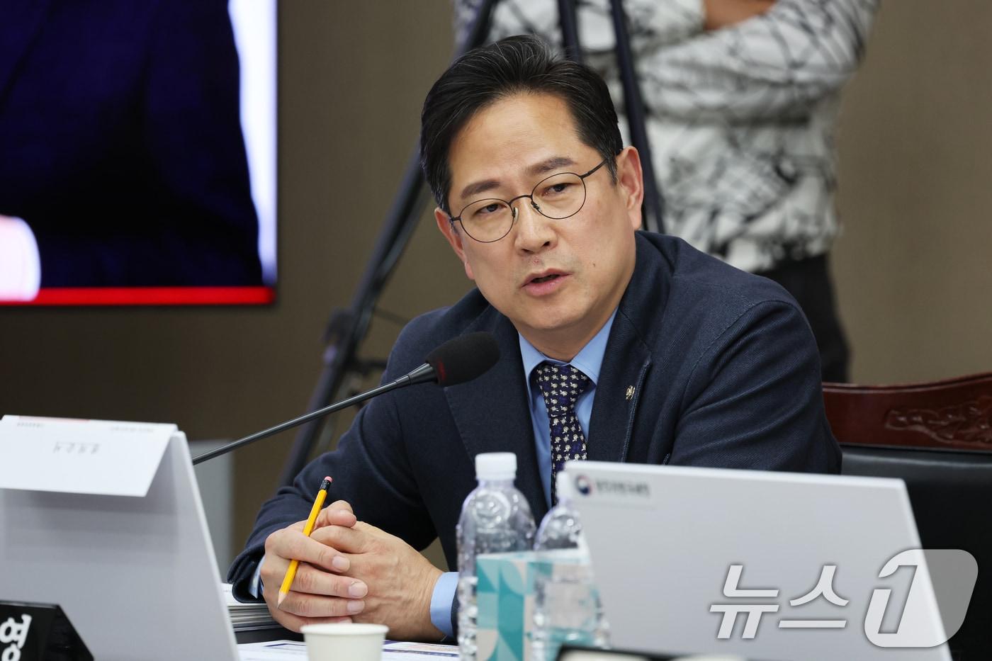 박수영 국민의힘 의원이 24일 정부광주지방합동청사에서 열린 국회 기획재정위원회 광주지방국세청 국정감사에서 질의하고 있다.2024.10.24/뉴스1 ⓒ News1 김태성 기자