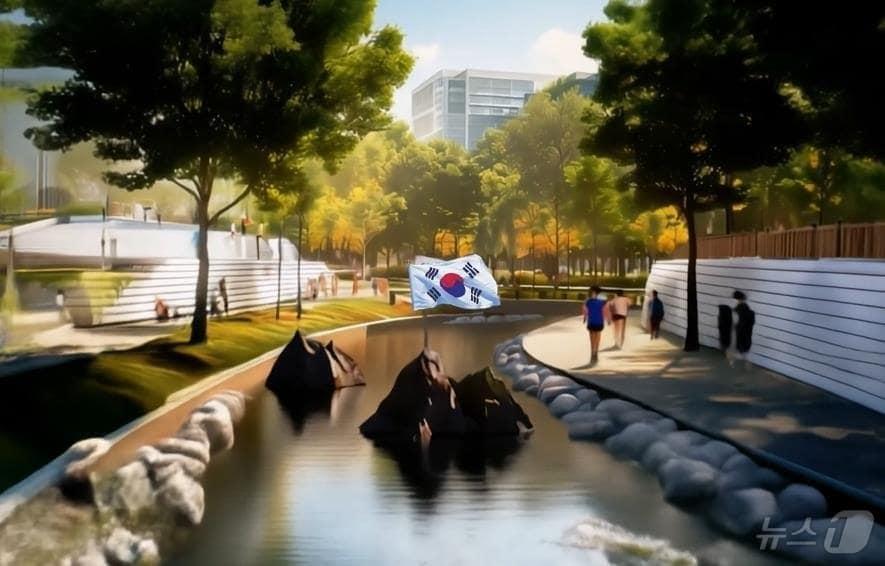 본문 이미지 - 독도 조형물 예상그림. (은평구 제공)ⓒ 뉴스1