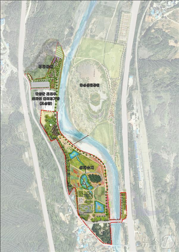 본문 이미지 - 단양 죽령천 생태습지 조감도.2024.10.27/뉴스1