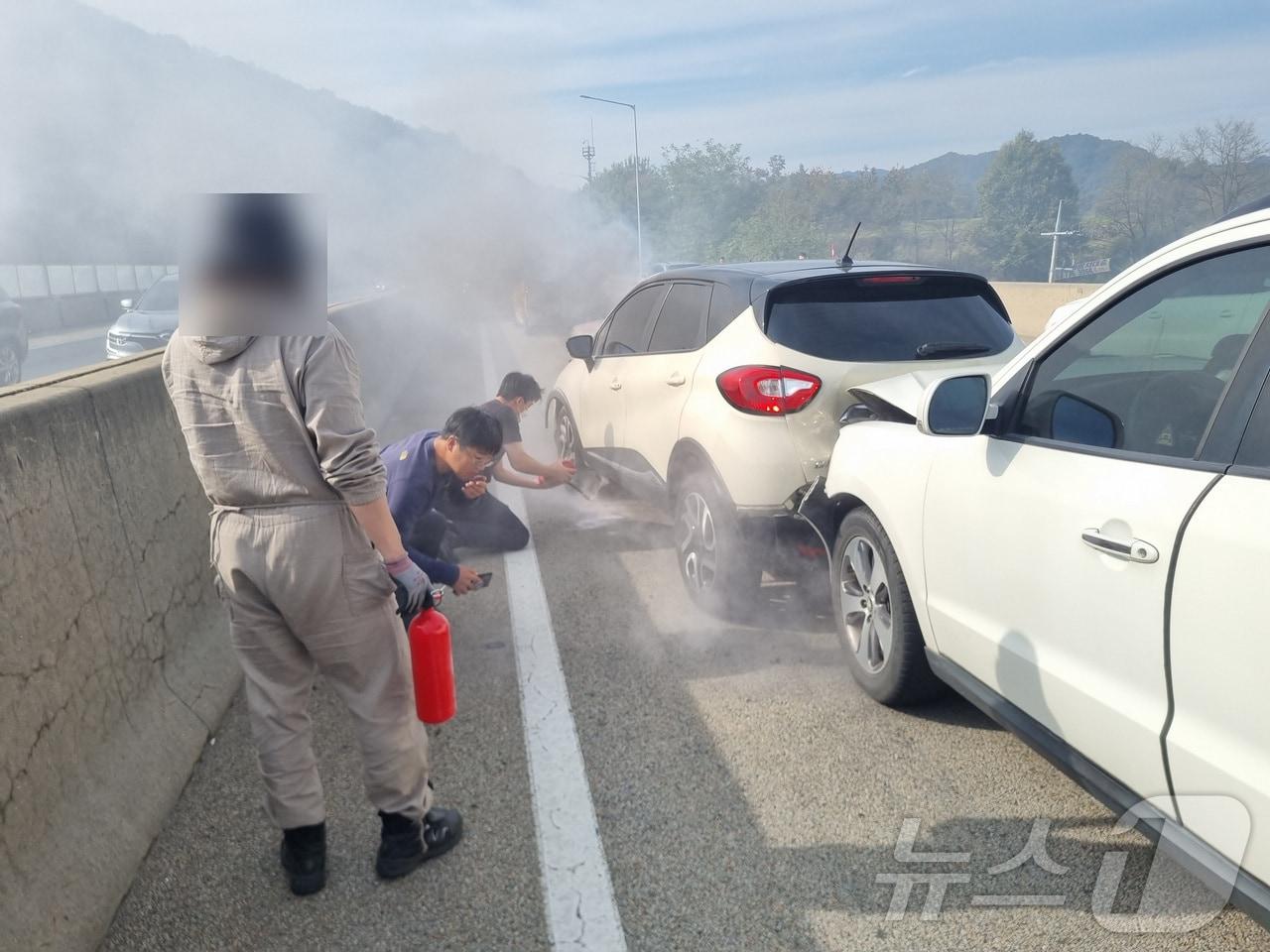 본문 이미지 - 사고 현장.&#40;부산경찰청 제공&#41; 