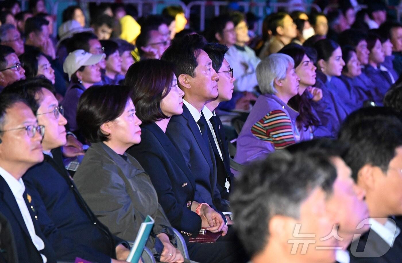 오세훈 시장이 '10.29 이태원 참사 2주기 시민추모대회'에 참석한 모습. (서울시 제공)ⓒ 뉴스1