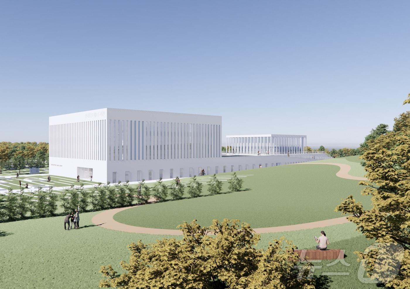 본문 이미지 - 전북자치도 대표도서관 메인 투시도.(전북자치도 제공)/뉴스1