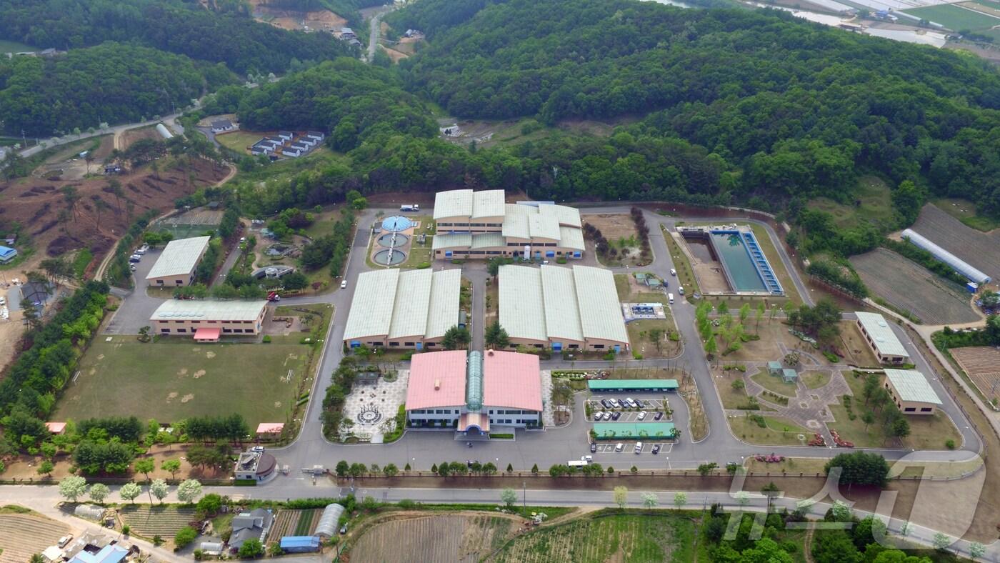 본문 이미지 - 사진은 훈련이 실시되는 강원도 횡성군 송전정수장 전경 (한국수자원공사 제공)/뉴스1