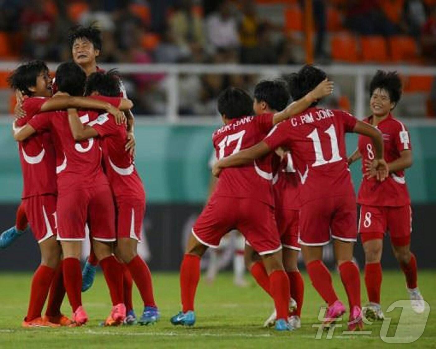 본문 이미지 - (평양 노동신문=뉴스1) = 2024 국제축구연맹(FIFA) U17 여자 월드컵 결승에 오른 북한. [국내에서만 사용가능. 재배포 금지. DB 금지. For Use Only in the Republic of Korea. Redistribution Prohibited] rodongphoto@news1.kr