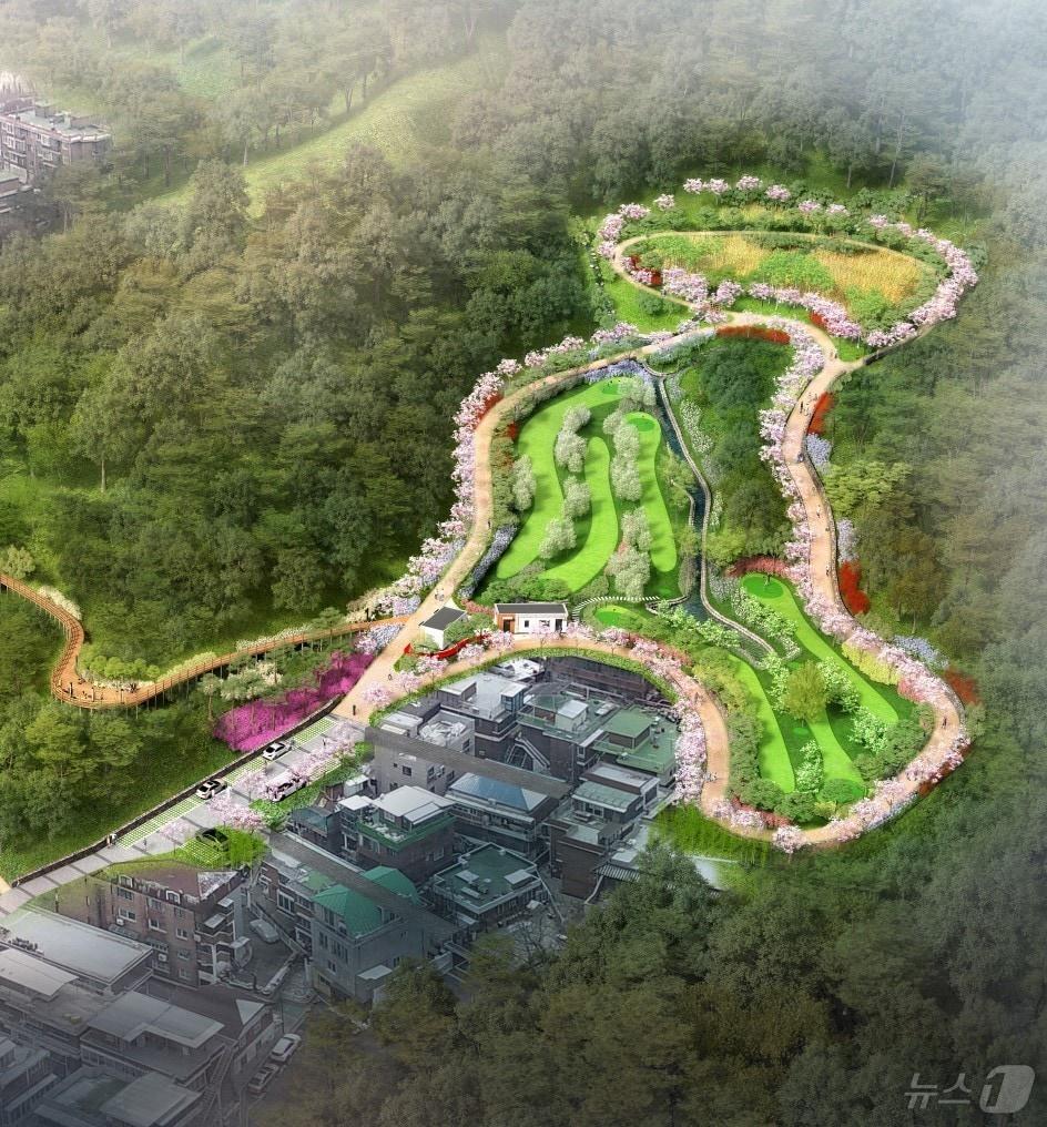 본문 이미지 - 파크골프장 조감도.(관악구 제공)