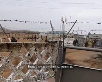 본문 이미지 -  2024년 10월 25일(현지시간) 미국 워싱턴포스트(WP)에서 게재한 친러시아 성향 텔레그램 채널 '파라팩스'(Para Pax)에 지난 18일 보도된 '러시아 훈련장에 있는 북한 군인들' 영상. (영상 화면 갈무리)