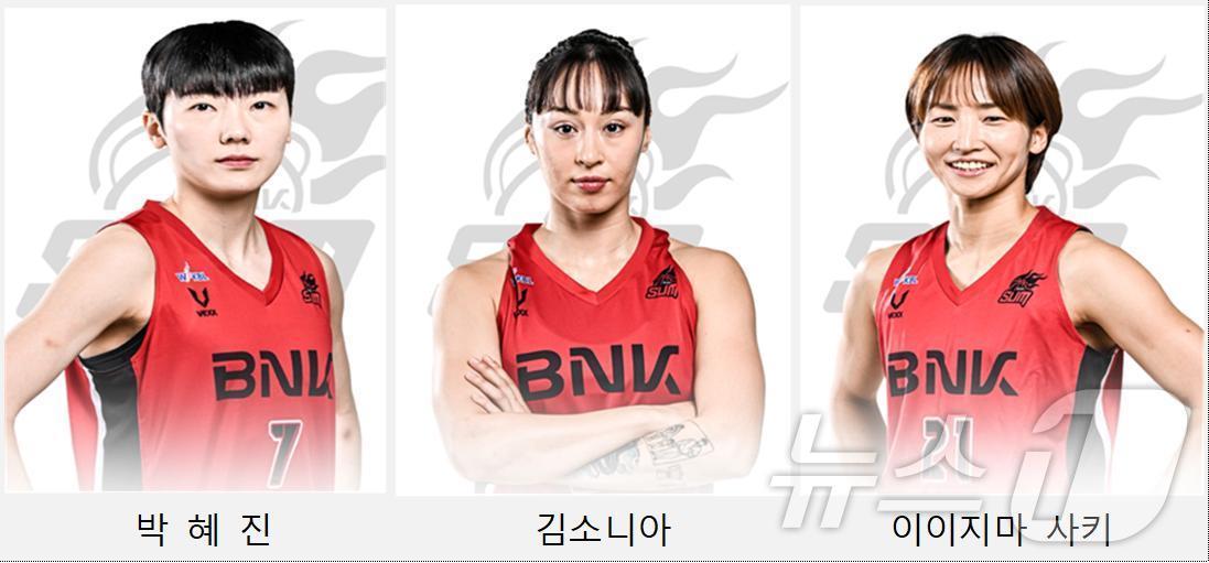 본문 이미지 - 부산 BNK 썸 여자프로농구단 대표 선수(부산시청 제공)