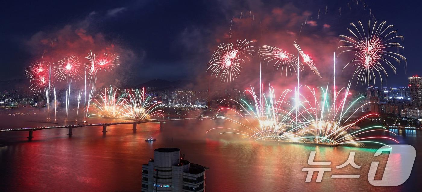&#39;2024 서울세계불꽃축제&#39;. 2024.10.5/뉴스1 ⓒ News1 민경석 기자