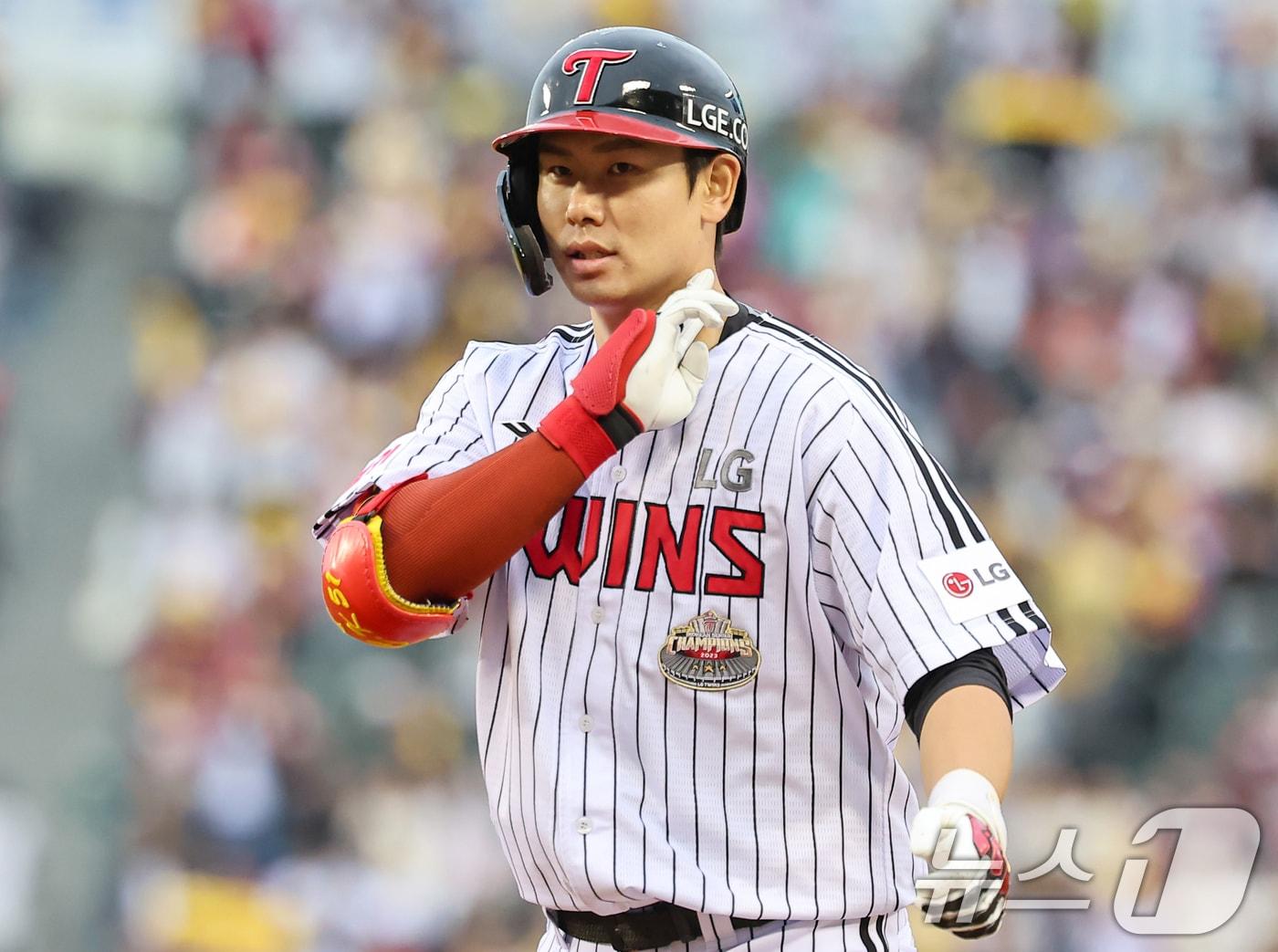 본문 이미지 - LG 트윈스 홍창기. 뉴스1 DB ⓒ News1 김도우 기자