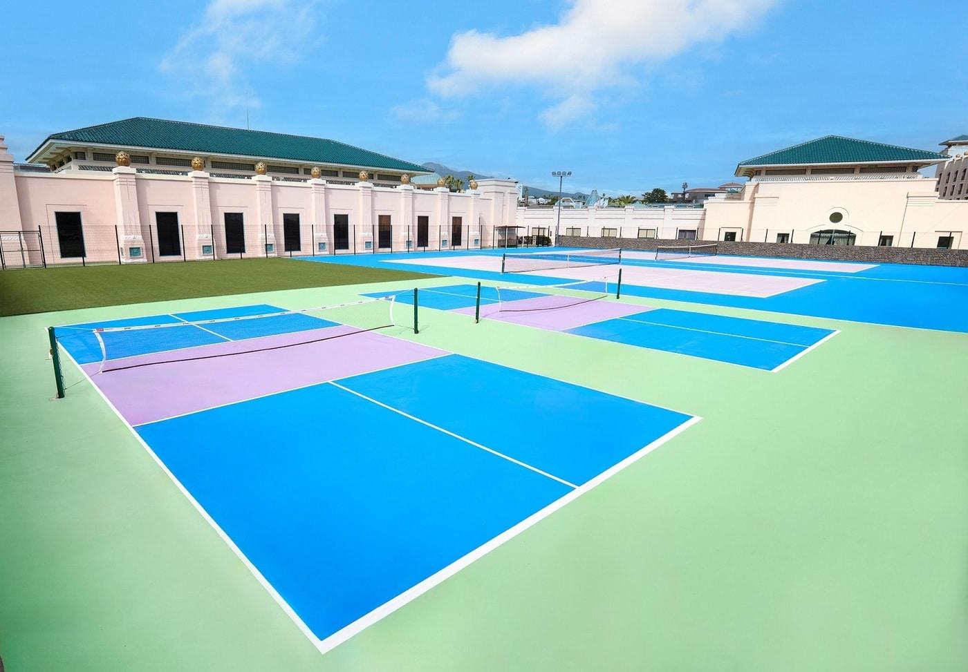 롯데호텔 제주 피클볼 전용 코트. (롯데호텔 제공).