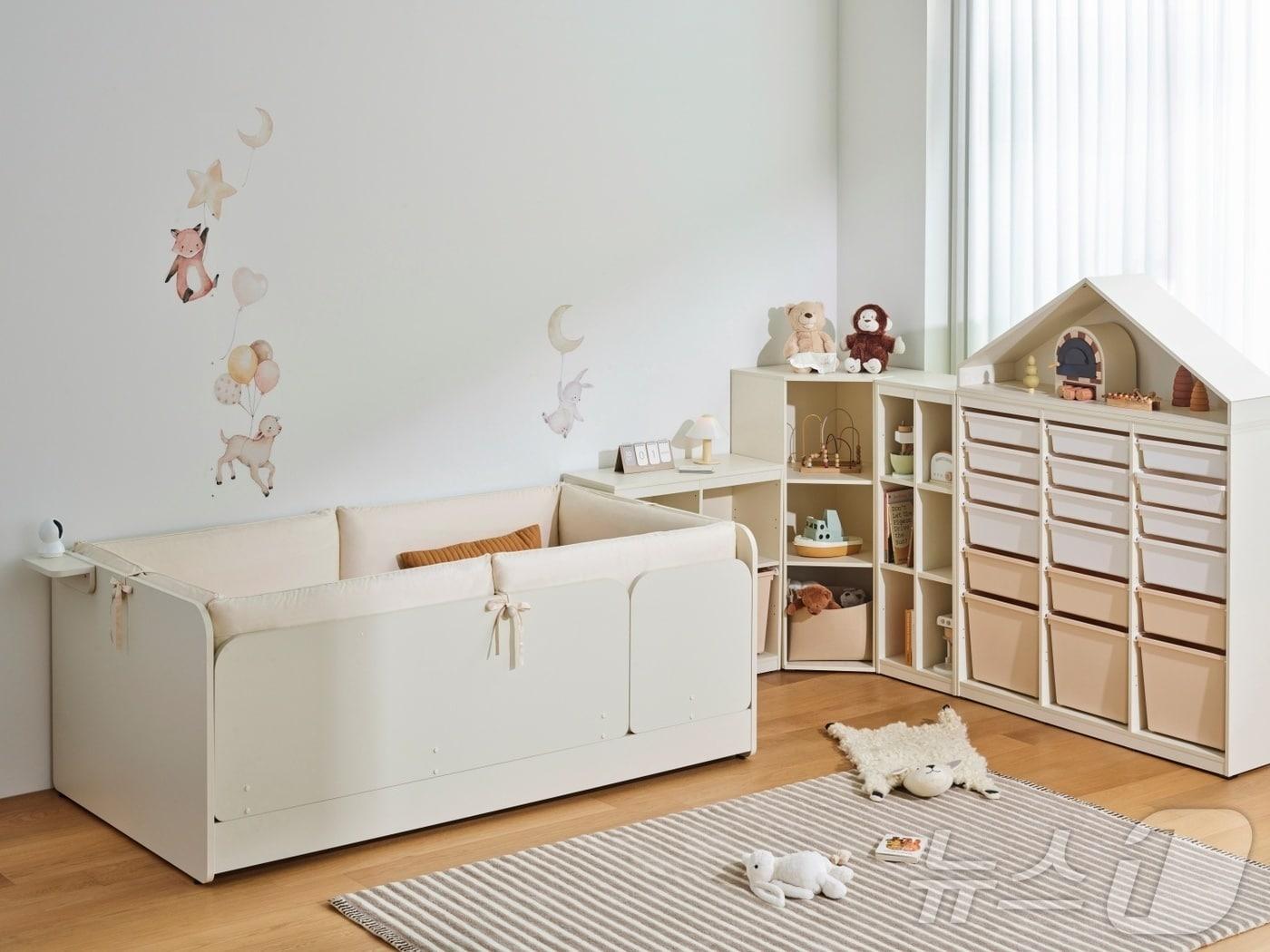 본문 이미지 - 샘키즈 하이가드 데이베드 등 한샘의 샘키즈 시리즈 제품군 이미지.(한샘 제공)