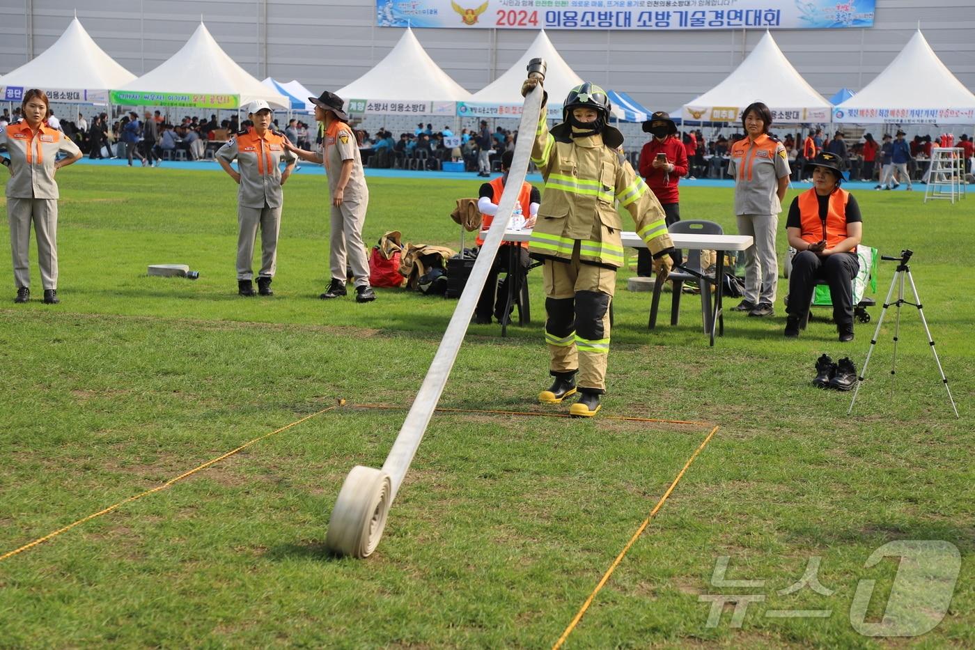 본문 이미지 - 의용소방대 소방기술경연대회(인천소방본부 제공) / 뉴스1