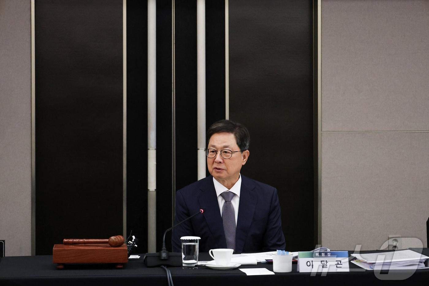 이달곤 동반성장위원장이 제80차 동반성장위원회에서 인사말을 하고 있다.(동반성장위원회 제공)