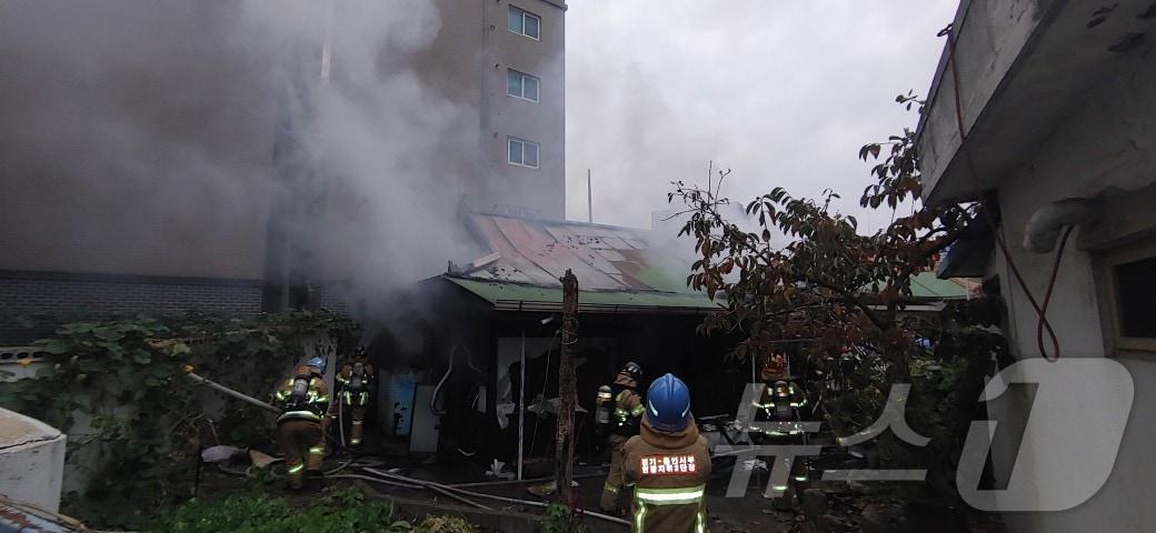 본문 이미지 - 화재 현장.(경기도소방재난본부 제공)