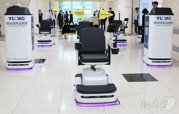 본문 이미지 - 대동모빌리티, 영남대병원에서 자체 개발 메디컬 로봇 실증(대동모빌리티 제공)