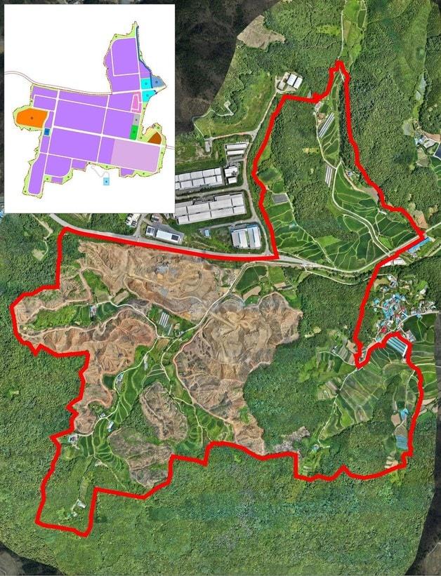 본문 이미지 - 메가폴리스산단 토지이용계획도.(진천군 제공)/뉴스