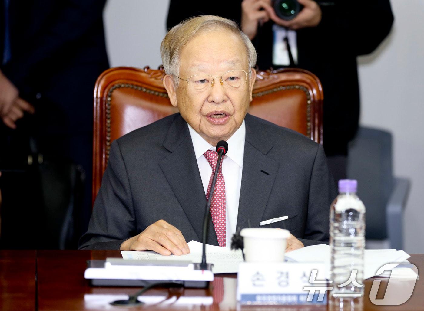 본문 이미지 - 손경식 한국경영자총협회 회장. 2024.11.11/뉴스1 ⓒ News1 국회사진취재단