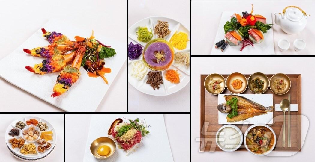 본문 이미지 - 호텔인터불고원주의 한식당 이베리아 '동백코스' 자료 사진. (호텔인터불고원주 제공) 2024.11.12/뉴스1