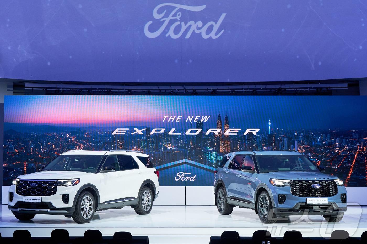  포드코리아는 12일 오전 서울 서초구 세빛섬에서 미디어 쇼케이스를 열고 대형 SUV '더 뉴 포드 익스플로러'를 공식 출시했다..(포드코리아 제공)